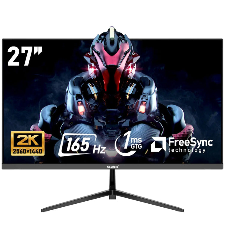 Gawfolk 24.5-inch PC Screen, Curved(3000R) 120hz Gaming Monitor with Built-in Speakers FHD 1080p 1ms Bezel-less, 98% sRGB, 178° Wide Angle, HDMI、VGA, Compatible with Wall Mounted VESA 75*75MM - Black