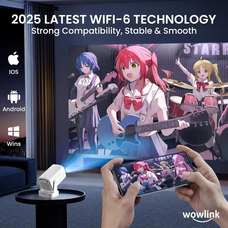 Projector 4K Mini Portable