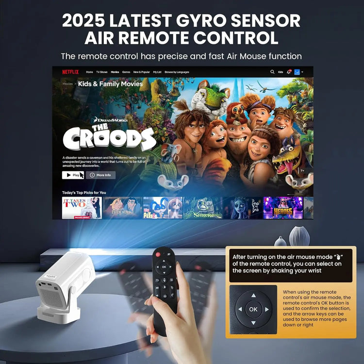 Projector 4K Mini Portable