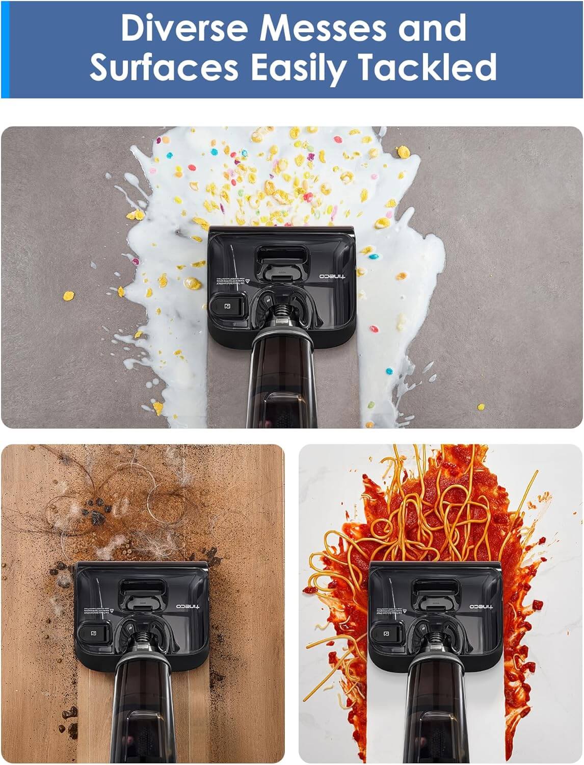 Tineco Floor One i6 Stretch Cordless Washing Machine Vacuum Cleaner Powerful 20kPa Tilting 180° Self-Cleaning Full and Drying for 5 Minutes with Air at 85°C 40 Minutes Autonomy