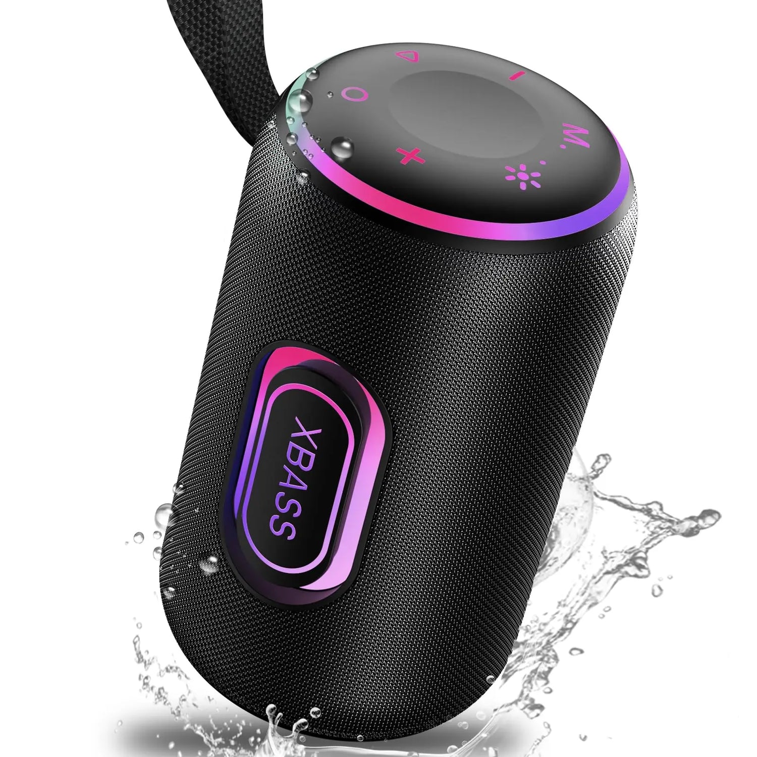 Portable Bluetooth Speaker with 30W Stereo Sound, 3 EQ Mode & 3 RGB lights, IPX7 Waterproof, 24H Playtime, TWS Wireless Pairing, Outdoor Speaker for Home, Outdoors and Hiking