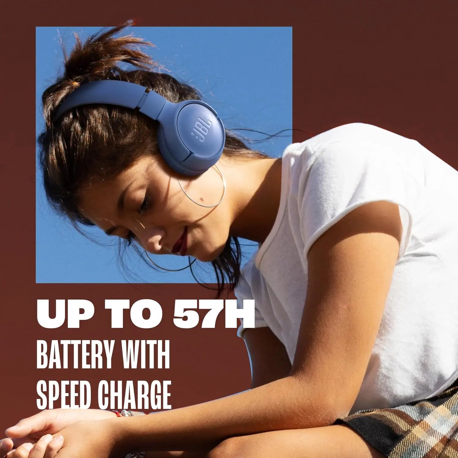 JBL Tune 520 BT Wireless On-Ear Headphones with JBL Pure Bass Sound, Bluetooth 5.3, Hands-Free Calls and 57-Hour Battery Life, Black