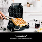Ninja BW1001 NeverStick PRO Belgian Waffle Maker