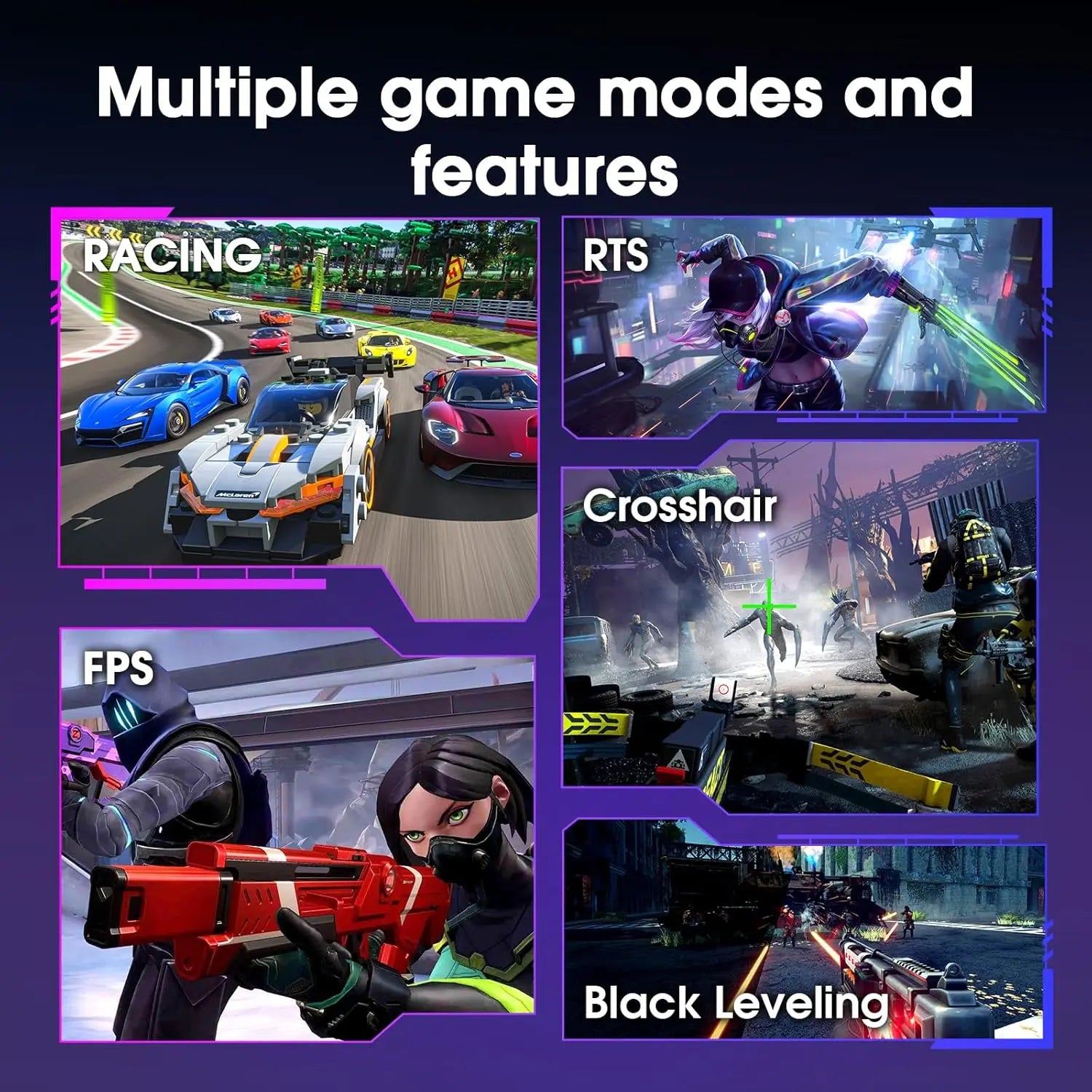 Amzfast 27 Inch 240Hz Gaming Monitor, QHD 2560x1440p, Curved VA Panel, 1500R, 1ms MPRT, Adaptive Sync, HDR, 120% sRGB, VESA 100x100mm, HDMI 2.0&DisplayPort 1.4, AMZG27C1Q Pro