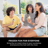 Ninja Swirl by CREAMi Soft Serve & Ice Cream Maker with 2x Tubs, 13 Functions, Makes Ice Cream, Soft Serve, Gelato, Sorbet, Milkshakes & More, Mix-In Option, Platinum Silver, NC701UK