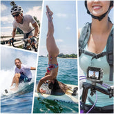 Hiicam Speed 20 Action Camera Dural Screen 4K 60FPS Underwater Camera Snorkeling 131FT, Waterproof Camera with EIS Stabilization, Wireless Remote, 5X Zoom, 170° Wide Angle (black-1)