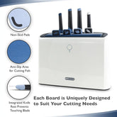 Smart Cutting Board and Knife Set