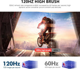 Gawfolk 24.5-inch PC Screen, Curved(3000R) 120hz Gaming Monitor with Built-in Speakers FHD 1080p 1ms Bezel-less, 98% sRGB, 178° Wide Angle, HDMI、VGA, Compatible with Wall Mounted VESA 75*75MM - Black