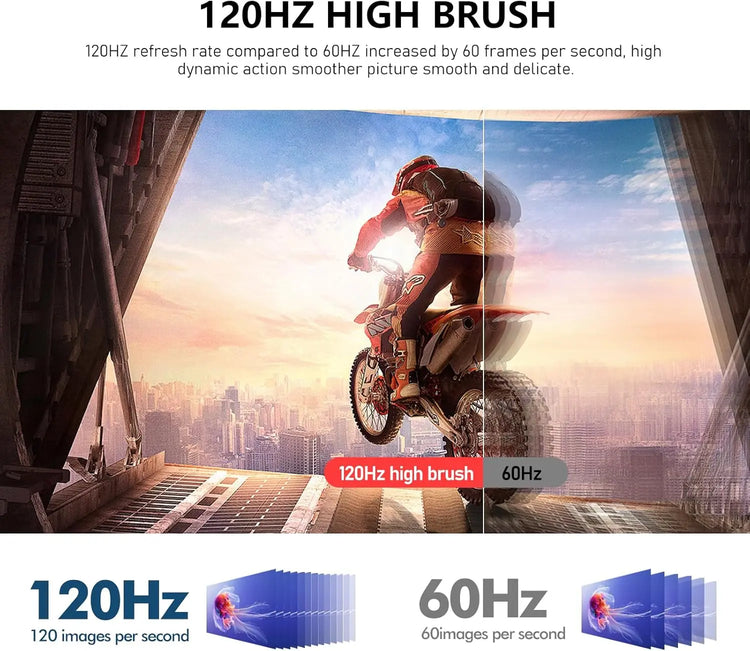 Gawfolk 24.5-inch PC Screen, Curved(3000R) 120hz Gaming Monitor with Built-in Speakers FHD 1080p 1ms Bezel-less, 98% sRGB, 178° Wide Angle, HDMI、VGA, Compatible with Wall Mounted VESA 75*75MM - Black