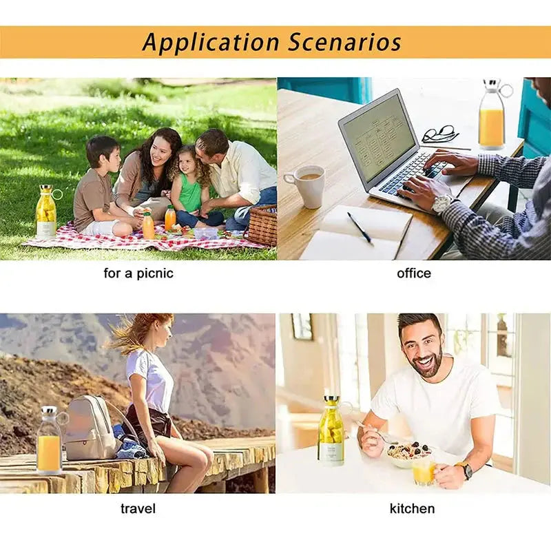 Mini Portable Blender Electric Juicer Fruit Mixers