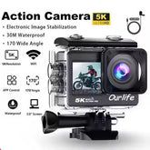 4K Sports Action Camera with WiFi Mini Cam Black