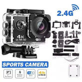 4K Sports Action Camera with WiFi Mini Cam Black
